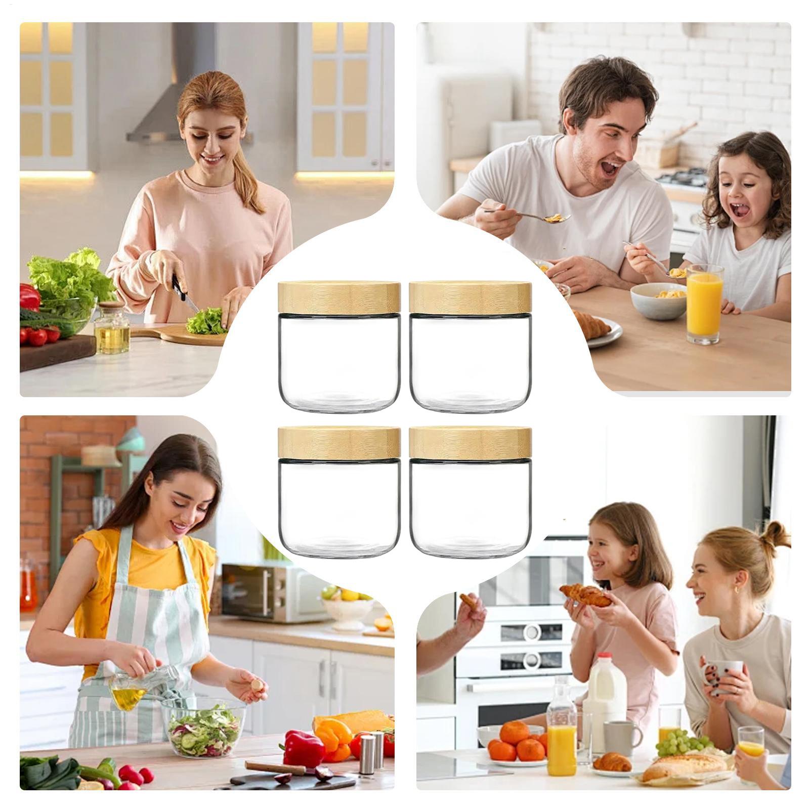 Overnight Oats Jar 4 X 300ml S - Meal Prep Yogurt Containers ulasan dan harga
