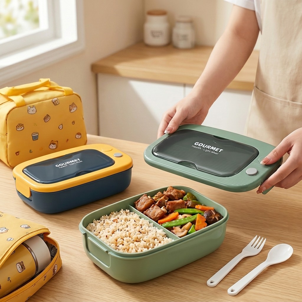 Microwavable Plastic Bento Box - Meal Prep List ulasan dan harga