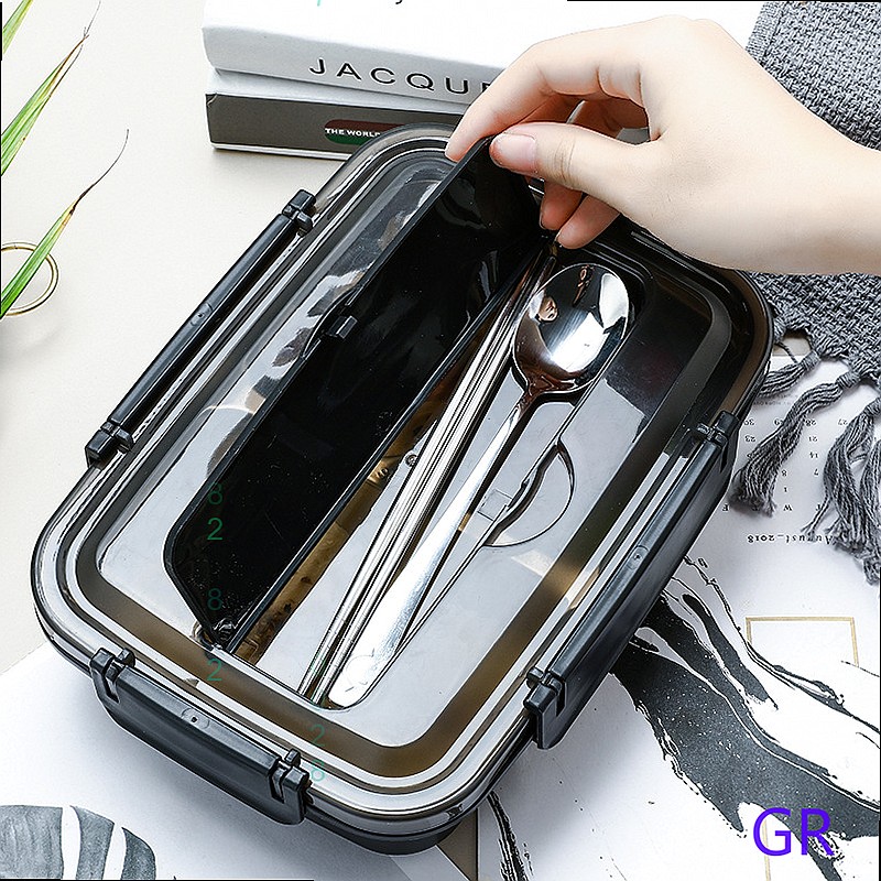 Cross-border Stock Student Ben - Stainless Bento Box ulasan dan harga