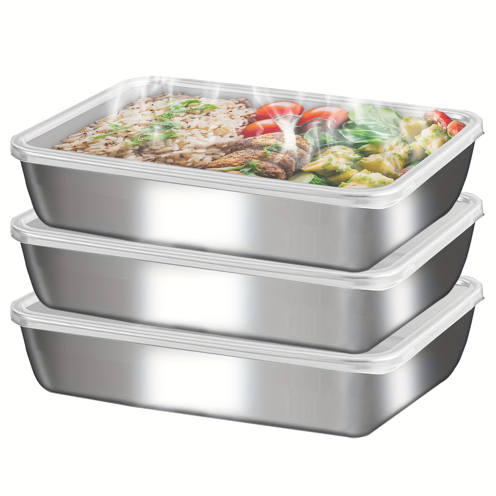 3pcs Stainless Steel Food Cont - Stainless Bento Box ulasan dan harga