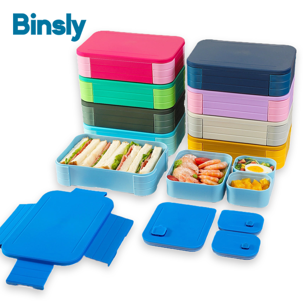 Modern Bento Lunch Box 4 Compa - Meal Prep For Office ulasan dan harga