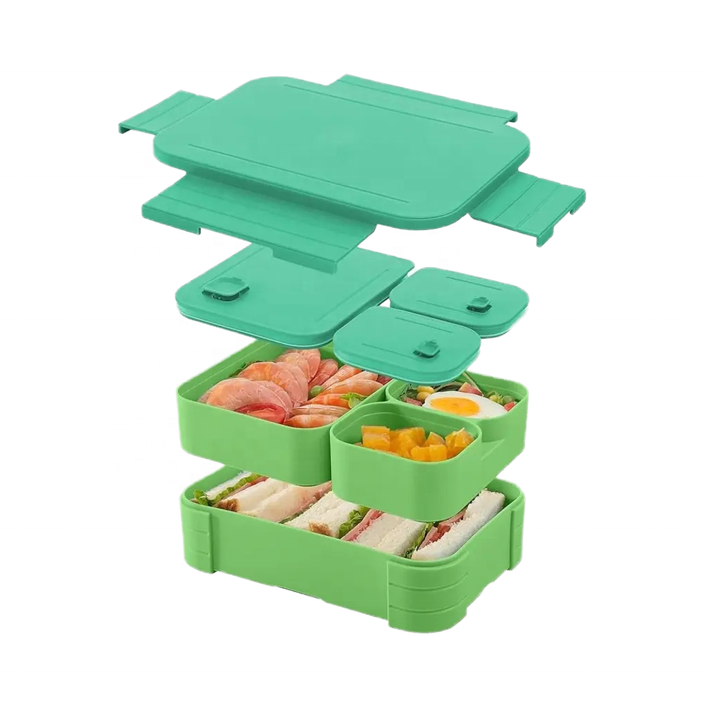 Modern Bento Lunch Box 4 Compa - Meal Prep For Office ulasan dan harga