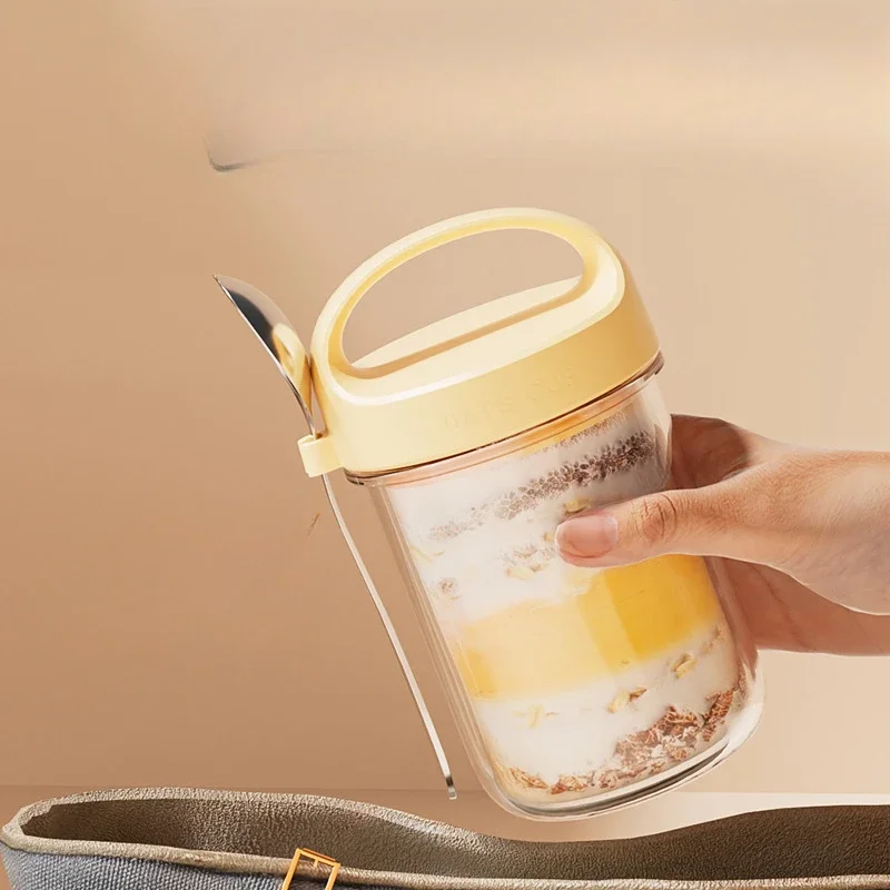 420ML New Breakfast Cups Oatme - Meal Prep Glass Containers Oven Safe ulasan dan harga