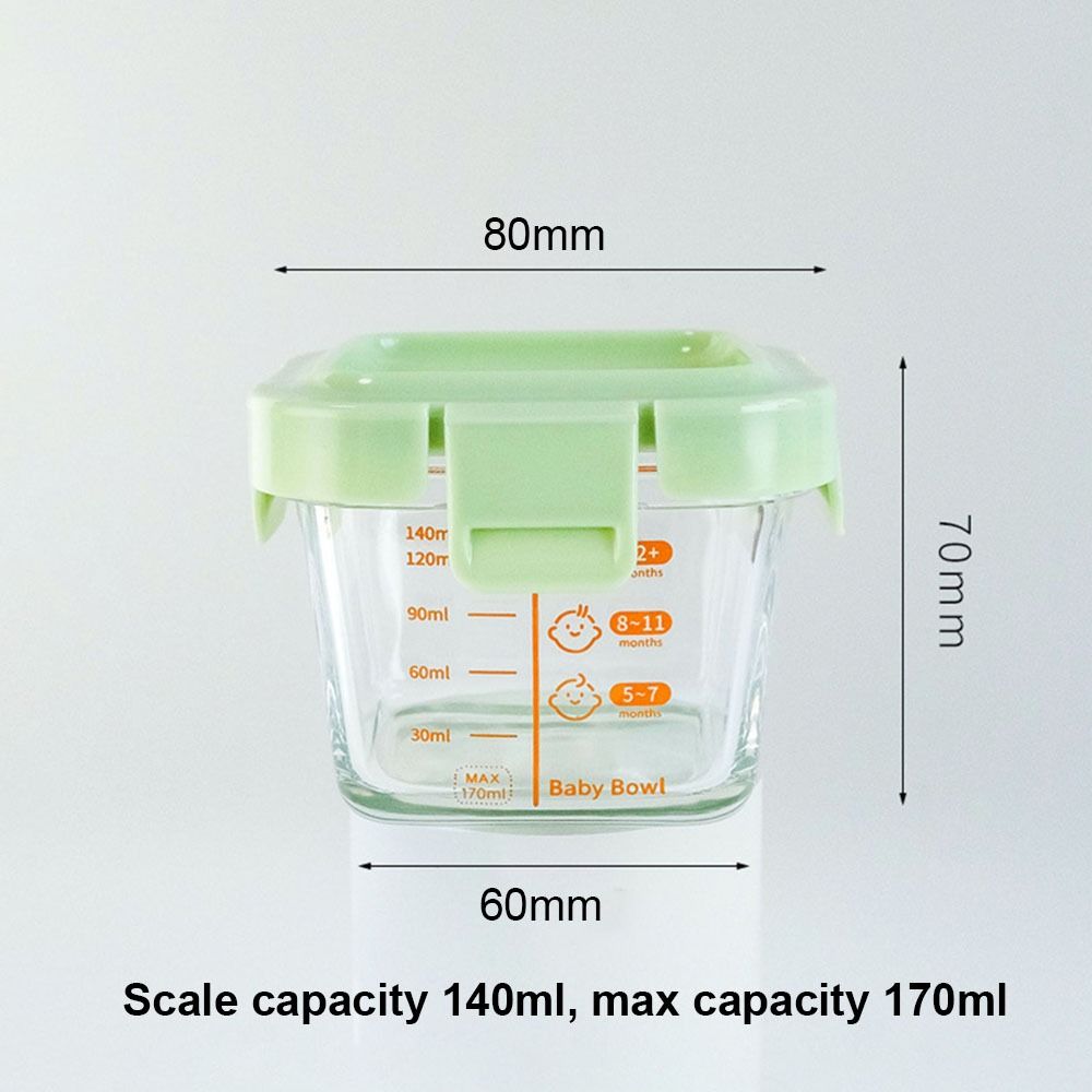 New 170ml Food Storage Box Fro - Meal Prep Glass Containers Oven Safe ulasan dan harga