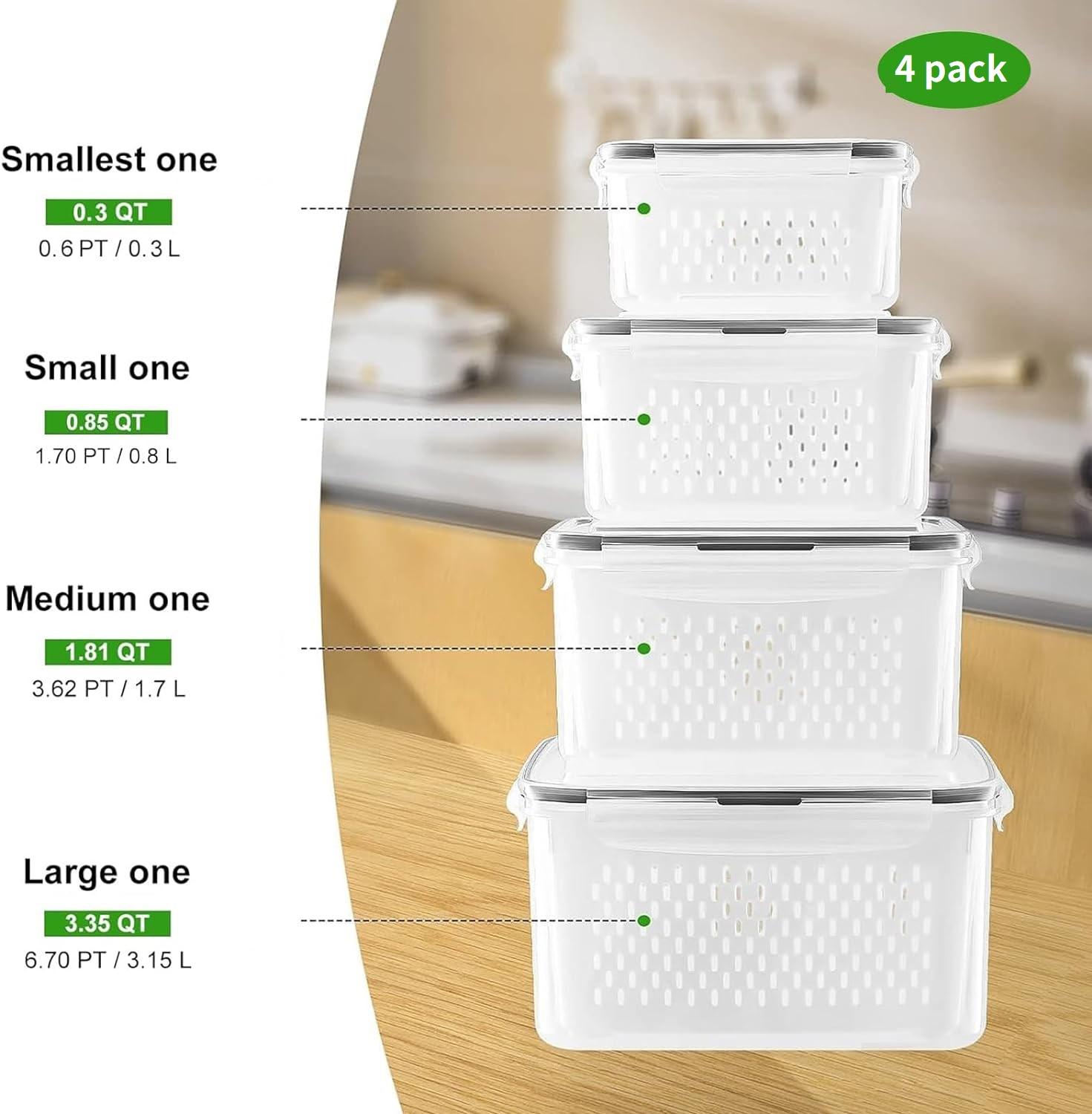 4/5/6/8Pcs Airtight Food Stora - Meal Prep Oven Safe Containers ulasan dan harga