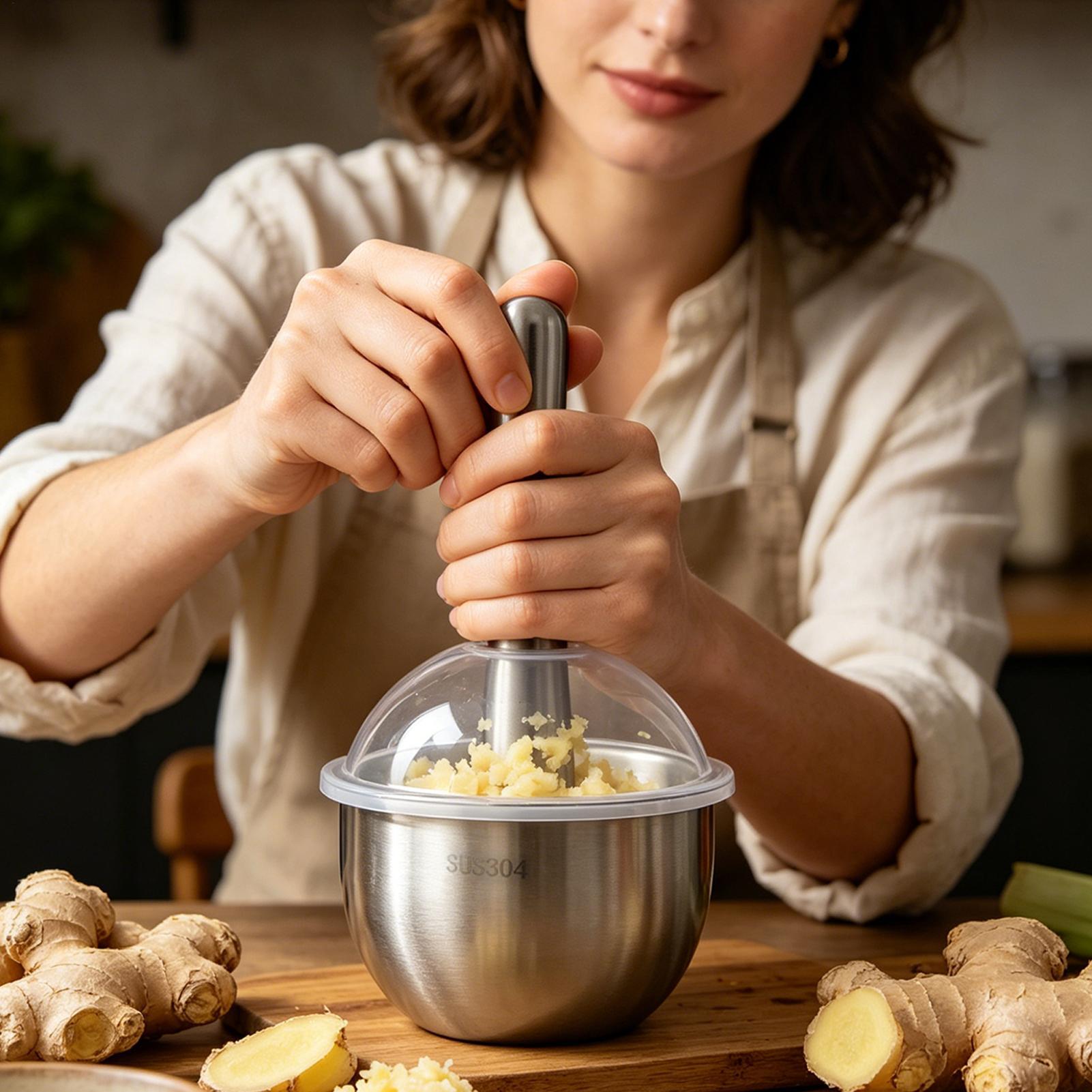 Garlic Mincer Tool Manual Food - Meal Prep Manual ulasan dan harga