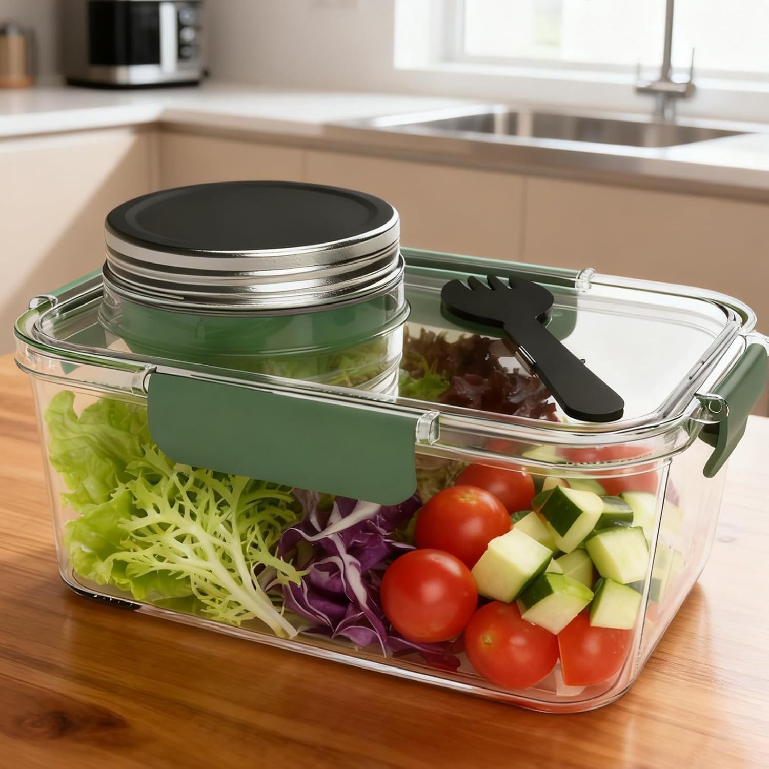 Solar Pod Jar Food Storage Con - Meal Prep Jars With Lids ulasan dan harga