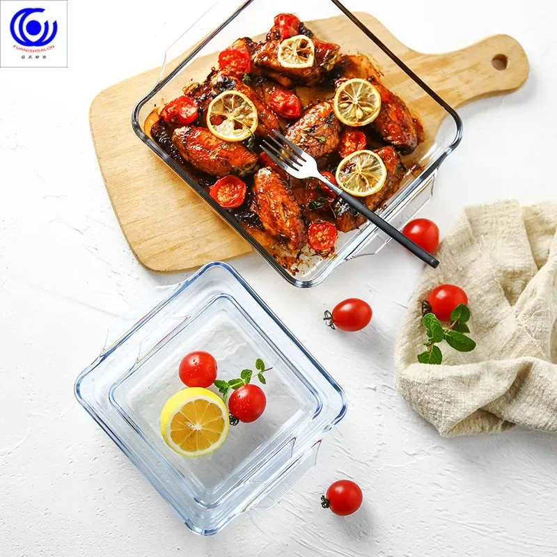 Large Capacity Toughened Glass - Meal Prep Glass Containers Oven Safe ulasan dan harga