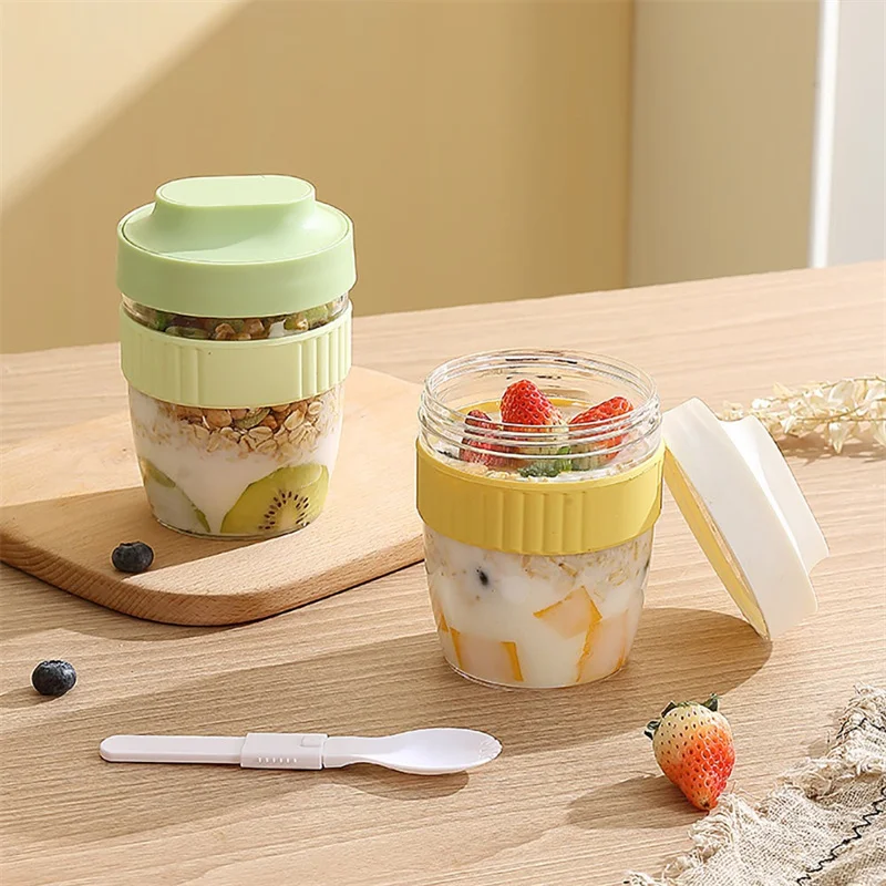 480/570ml Breakfast Cup Portab - Meal Prep Yogurt Containers ulasan dan harga