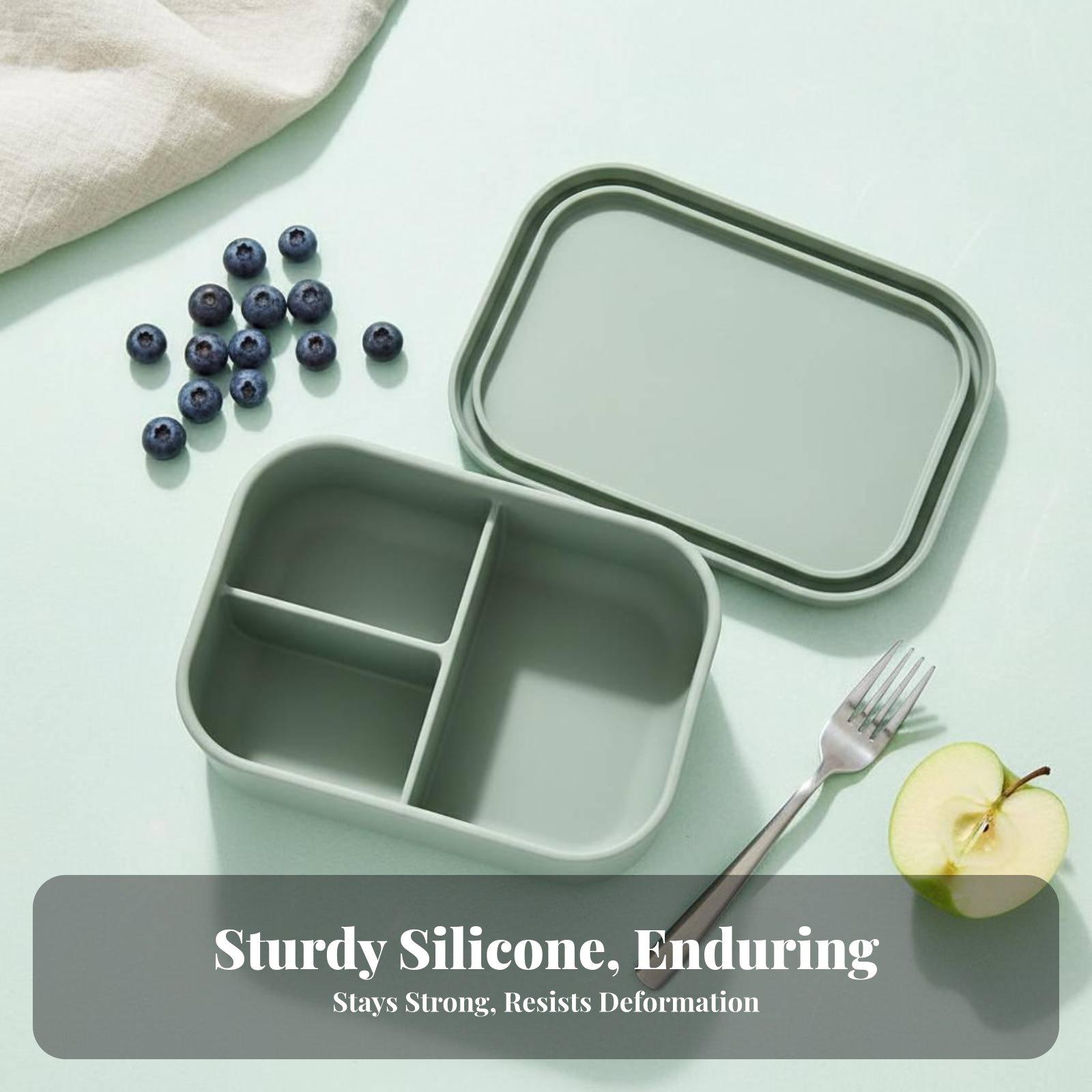 Food Grade Silicone Lunch Box, - Meal Prep For Office ulasan dan harga
