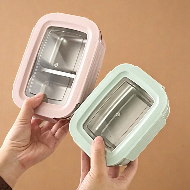 304 Stainless Steel Divided Be - Stainless Bento Box ulasan dan harga