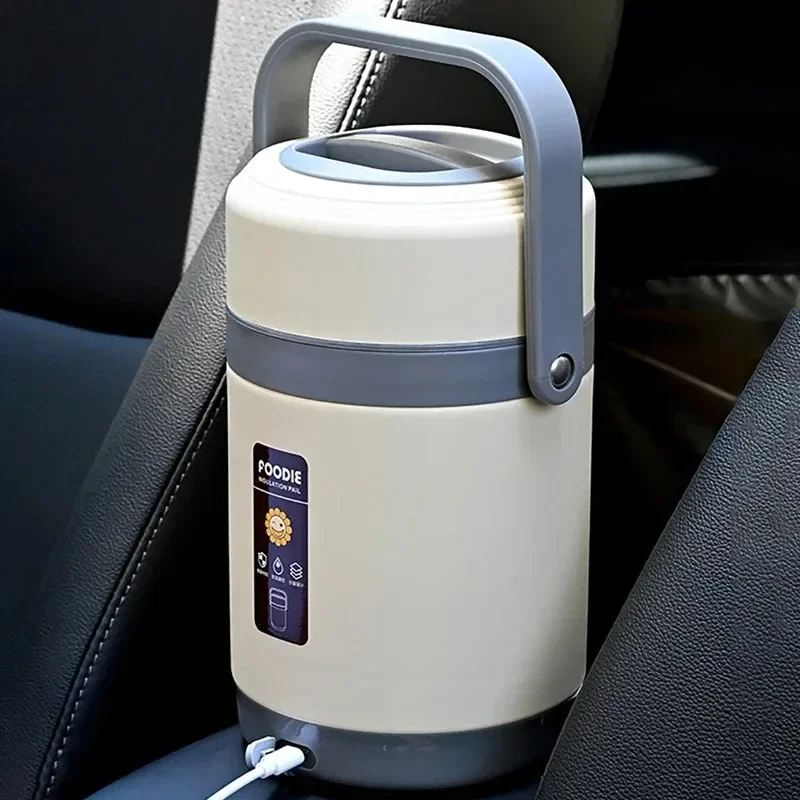 220V USB Rechargeable Heated W - Stainless Bento Box ulasan dan harga