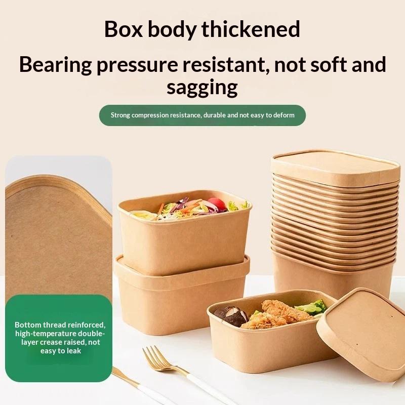 10Pcs Square Disposable Kraft  - Meal Prep Gym ulasan dan harga
