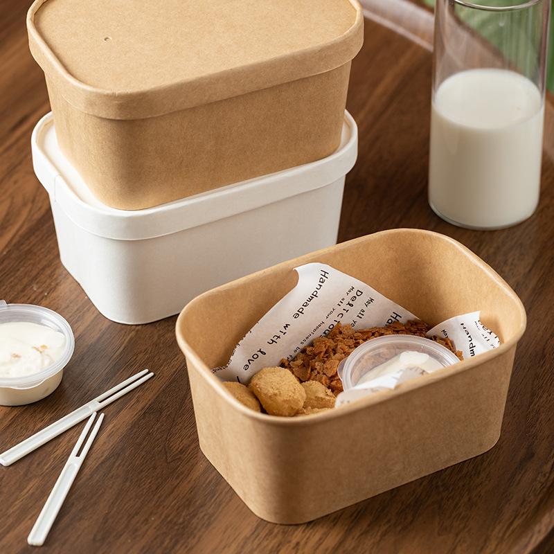 10Pcs Square Disposable Kraft  - Meal Prep Gym ulasan dan harga