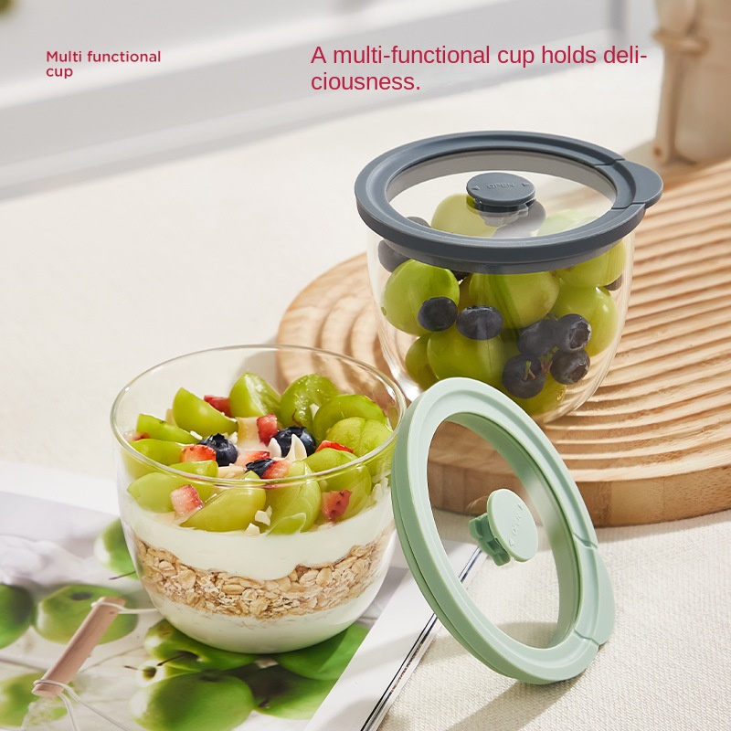 Glass Overnight Oats Container - Meal Prep Yogurt Containers ulasan dan harga