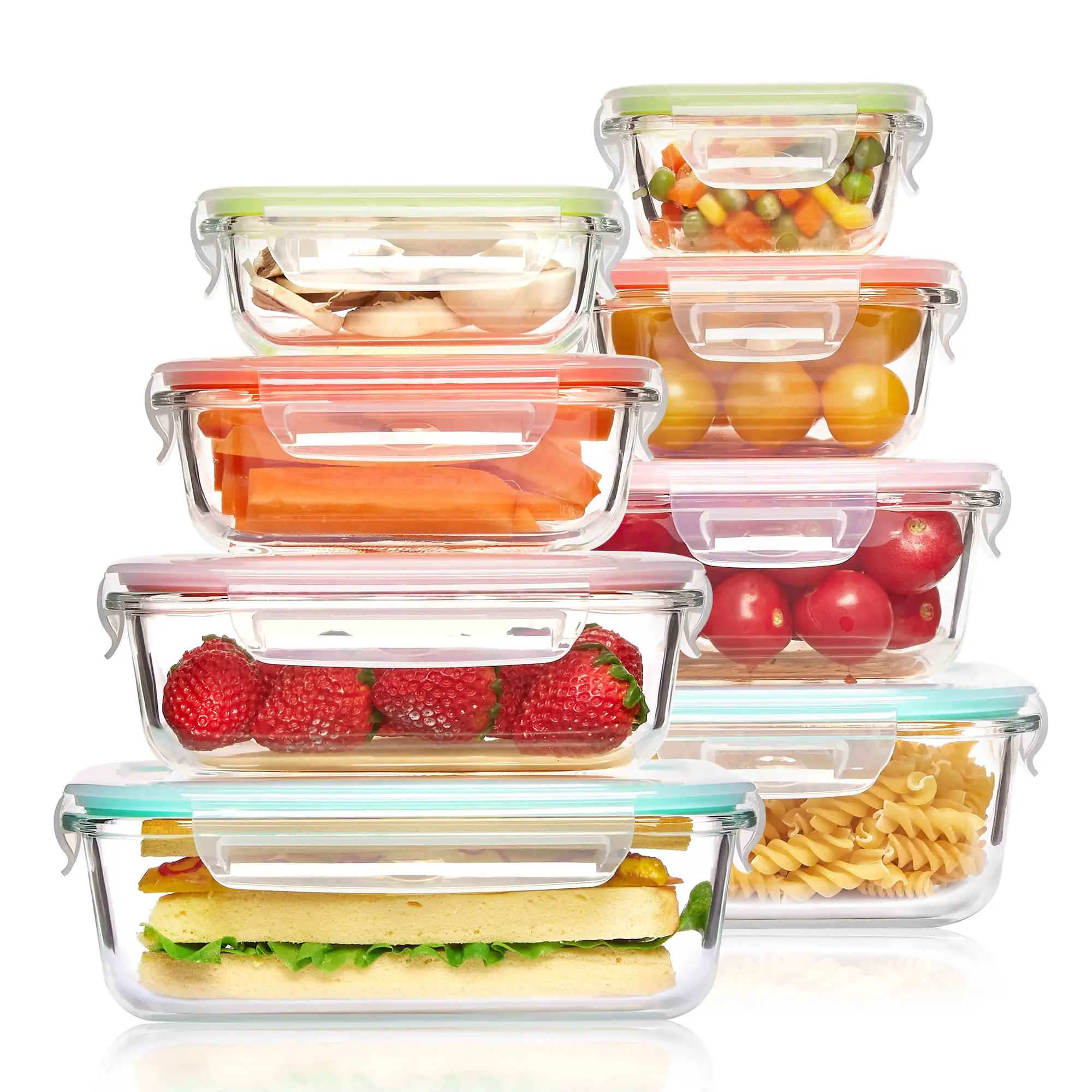 Glass Lunch Box Food Storage C - Meal Prep Glass Containers Oven Safe ulasan dan harga