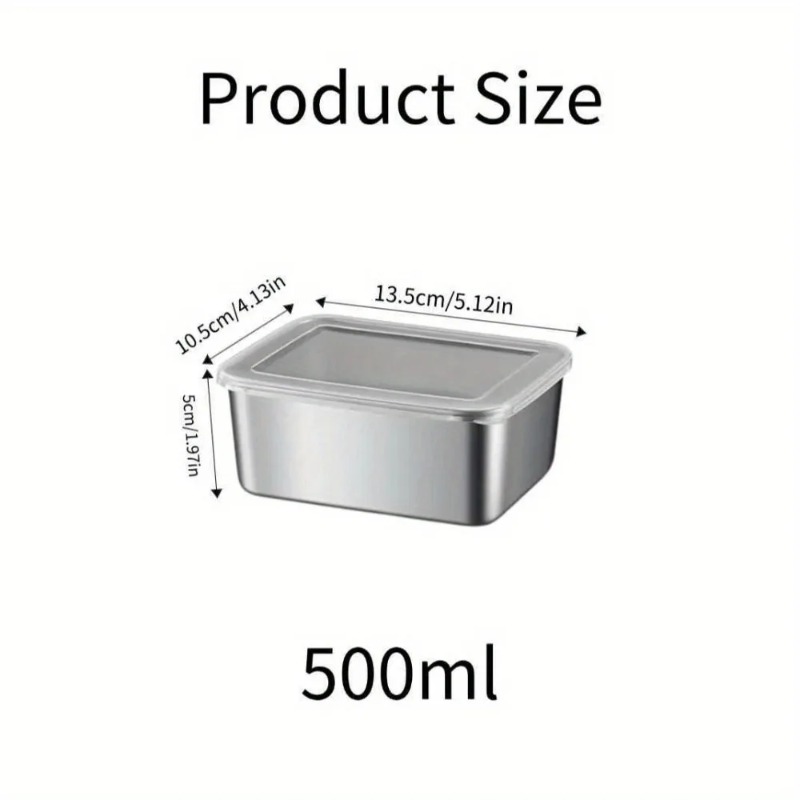 5pc Stainless Steel Food Stora - Meal Prep For Office ulasan dan harga