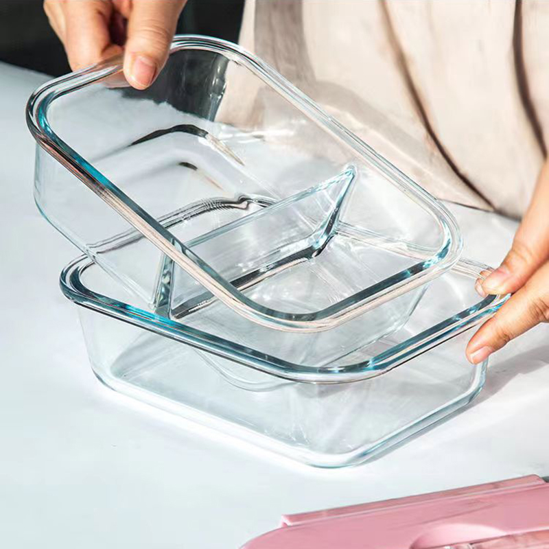New style Lunch Box Glass 1050 - Meal Prep Glass Containers Oven Safe ulasan dan harga