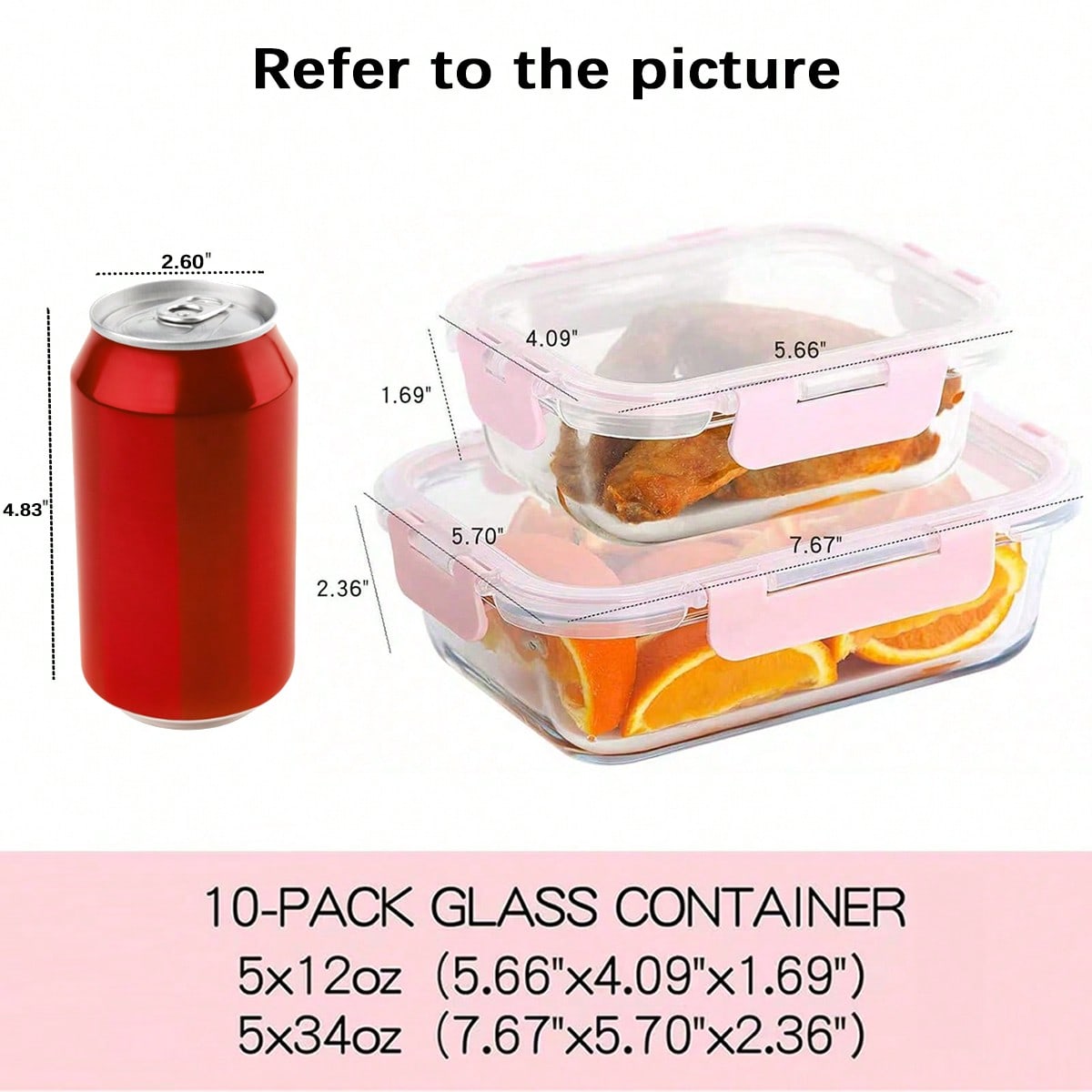10 Pack Glass Meal Prep Contai - Meal Prep For Office ulasan dan harga