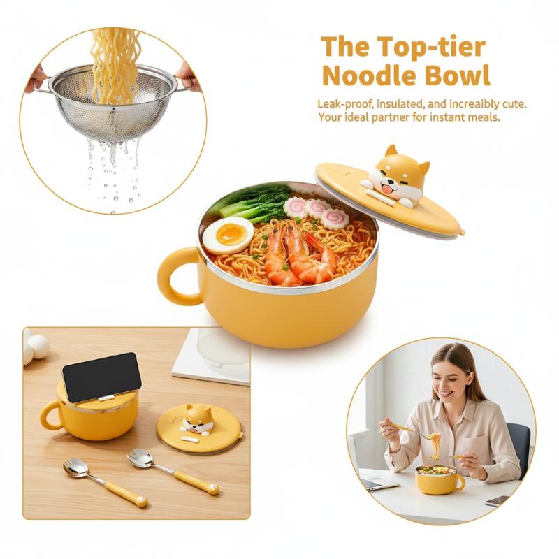 Stainless Steel Instant Noodle - Meal Prep List ulasan dan harga