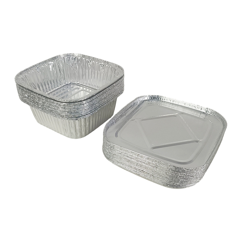 Square 950ml Aluminum Foil Pan - Meal Prep Oven Safe Containers ulasan dan harga