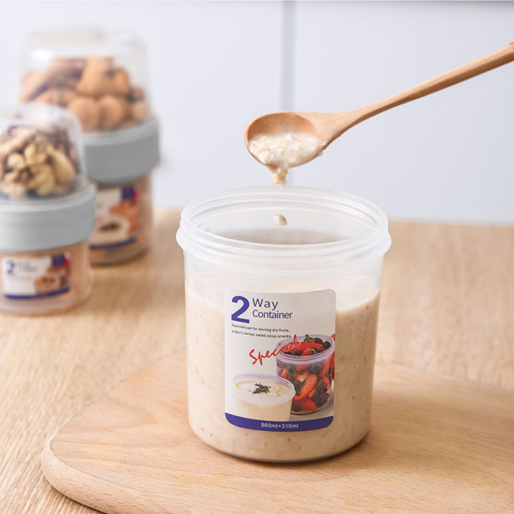 Double Layer Leakproof Food Ca - Meal Prep Yogurt Containers ulasan dan harga